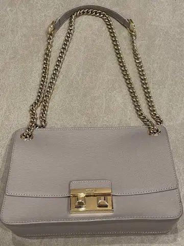 FURLA 그레이 숄더백 체인 스트랩 2way