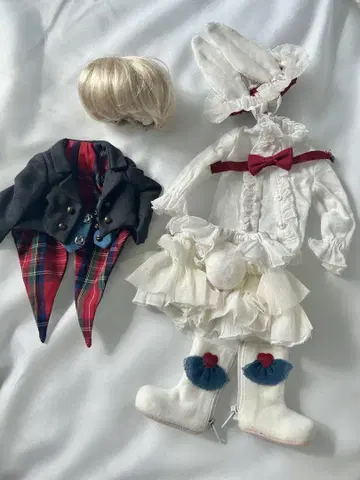 유SD 화이트 토끼 디폴트 의상, 모헤어 가발