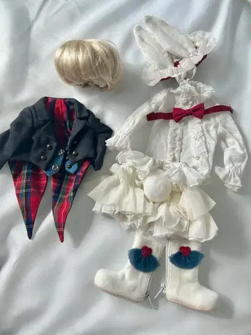 유SD 화이트 토끼 디폴트 의상, 모헤어 가발