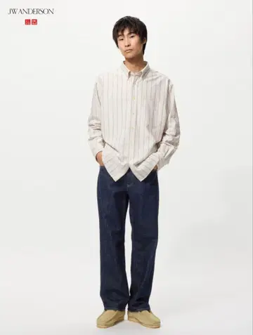 새상품 유니클로 JWANDERSON 스트레이트 청바지 68 BLUE 28