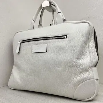 CREEZAN 비즈니스 백 브리프 케이스 가죽 화이트 A4