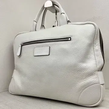 CREEZAN 비즈니스 백 브리프 케이스 가죽 화이트 A4