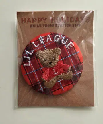 LIL LEAGUE 해피 홀리데이 2023 자수 캔뱃지