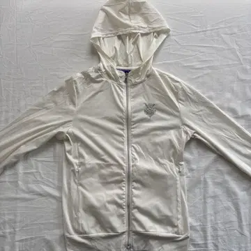 빔즈 골프 화이트 얇은 소재 후드 부착 자켓 S