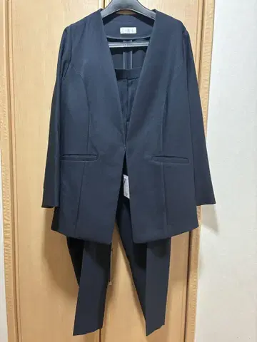 여성 팬츠 수트 3L 네이비