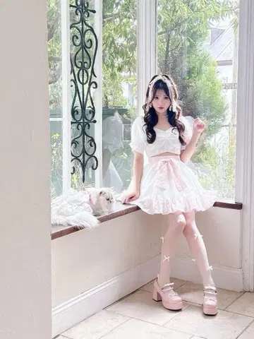 me roir 후리 시어 체크 원피스