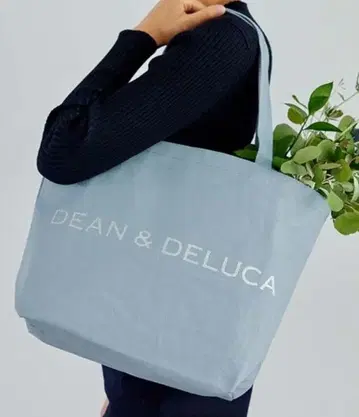 [ 미사용 ] DEAN & DELUCA 토트백 블루 L 사이즈
