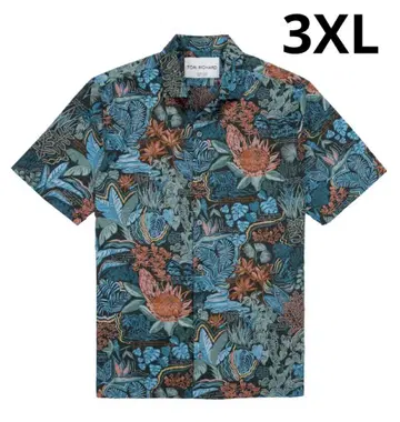 미사용 새상품 TORI RICHARD 알로하 셔츠 3XL 반팔