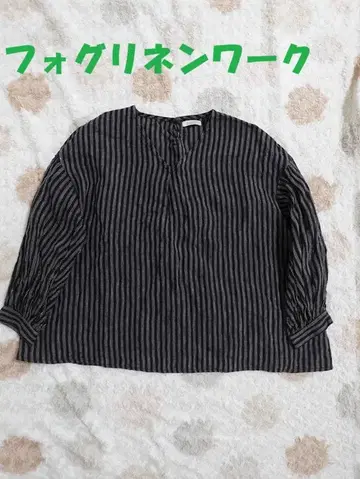 컨디션 최상 포그린워크 fog linen work 칠부 풀오버 M