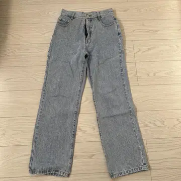 PAGEBOY 클래식 스트레이트 청바지 블루 케미컬 82 26inch