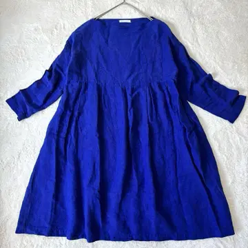 HEAVENLY 헤븐리 린넨 혼방 원피스 블루