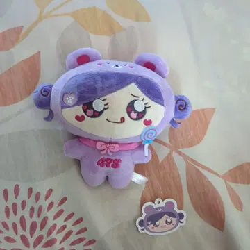 보라색 봉제 인형 캐릭터 시로탄