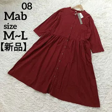 [새상품] 08맵 08Mab 긴팔 코튼 셔츠 원피스 롱 기장