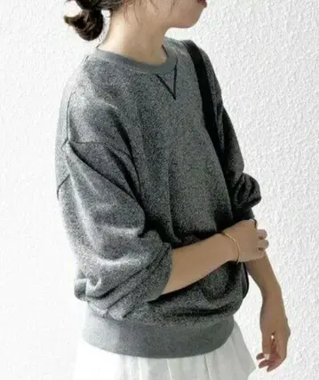 SHIPS any 라메 쭈리 크루넥 맨투맨