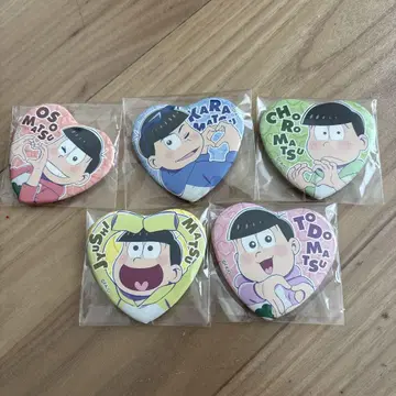 오소마츠 6쌍둥이 하트 캔 배지 컬렉션