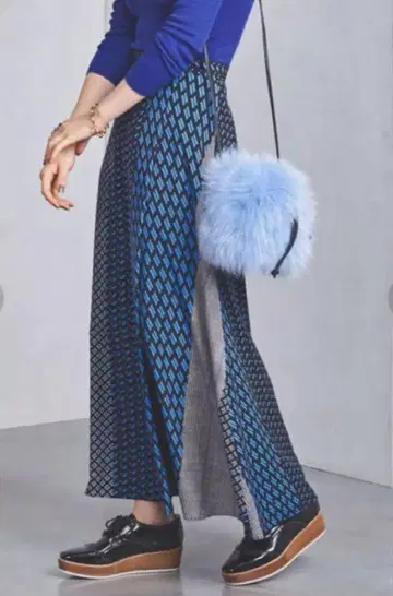UNITED ARROWS UWSC TJF 프린트 랩스커트 M