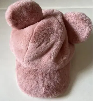 핑크 귀도리 모자