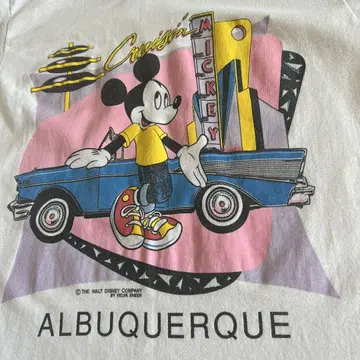 Disney 미키 마우스 T셔츠 USA 싱글 스티치