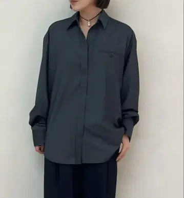 [ 새상품급 ] ankue Heather 오버 셔츠 c.gray