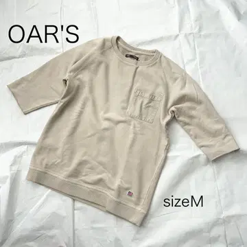 OAR'S 7부 소매 트레이닝복 M 사이즈 베이지 PATY