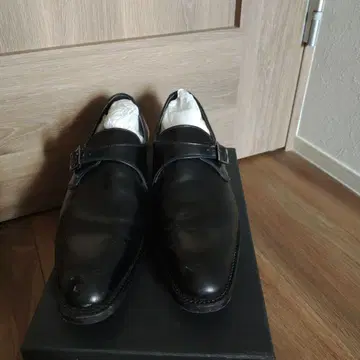 TAKEO KIKUCHI 가죽 싱글 몽크 스트랩 슈즈 25.0