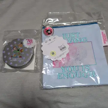 2세트 긴밀한 이야기 파우치 & 캔 스티커