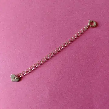10K 핑크 골드 하트형 조절 약 5cm