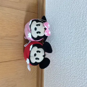 미니 마우스 봉제 인형 2개 세트