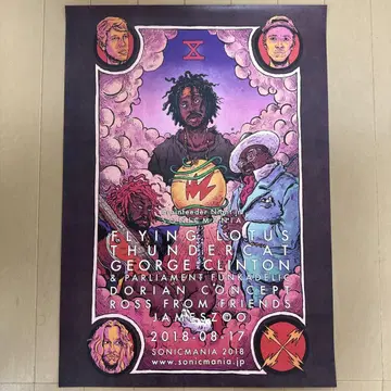 SONICMANIA 2018 포스터 FLYING LOTUS