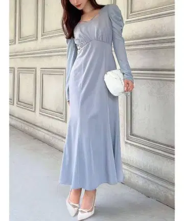 새상품 택 포함 리젝시 슬리브 시어 머메이드 원피스