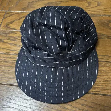 스트라이프 디자인 워크캡 네이비