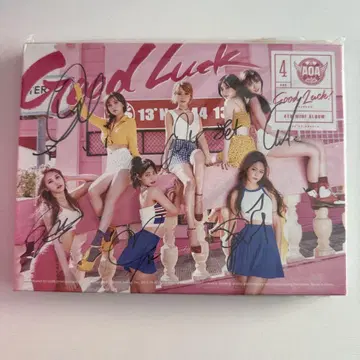 AOA GoodLuck 전원 친필 사인 앨범