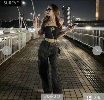 [ 새상품 ] Shoko x SUREVE 레오파드 무늬 팬츠