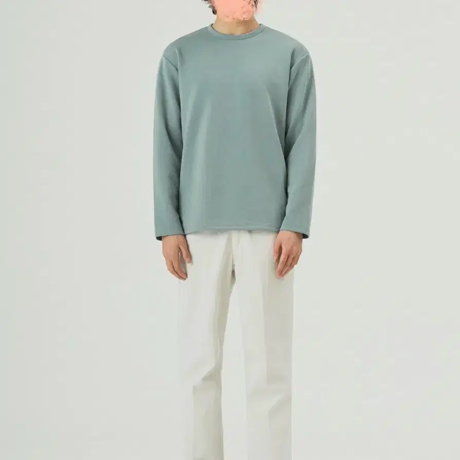 Custom Clock Long Sleeve T-shirt Mint Gray Semi Oversized Fit! Men's T-shirt, Women's T-shirt, Long Sleeve, Long Sleeve