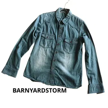 밴야드 스톰 BARNYARDSTORM 데님 셔츠 페일 블루칼라