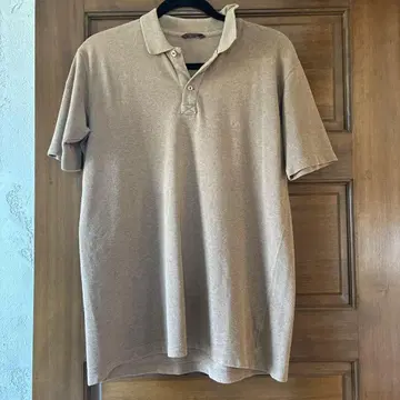 파파스 베이지 반팔 피케 셔츠 M