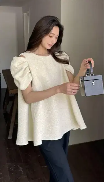 birthdaybash TWEED CUTOFF SHOULDER TOPS