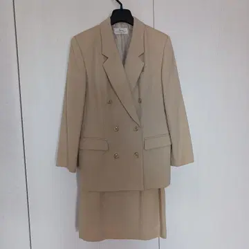 스커트 수트 베이지 S 사이즈 5호