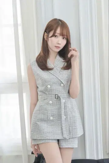 로제 뮤즈 tweed jacket set up