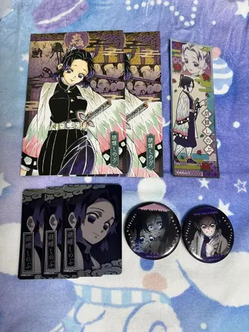 귀멸의 칼날 코쵸우 시노부 굿즈세트 말하는 눈빛 캔뱃지