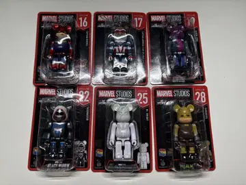 MARVEL STUDIOS BE@RBRICK Happy 복권 6체 세트