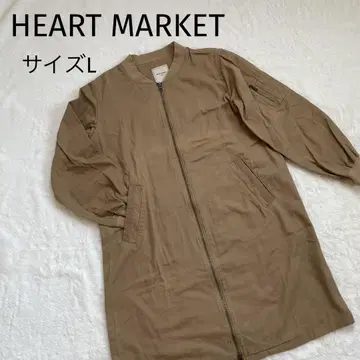 HEART MARKET*롱 기장*밀리터리*블루종*베이지*사이즈 L