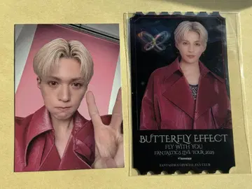 FANTASTICS 클리어 포토 카드 티켓 야기 유세이