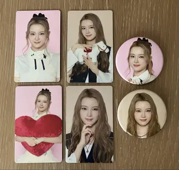 ME:I 사쿠라이 미우 MIU 트레이딩 카드 4장 캔뱃지 2개 세트