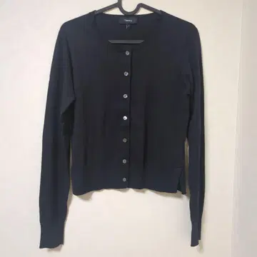 네이비 버튼 가디건 S 사이즈