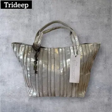 컨디션 최상 Trideep 트라이디 토트백 샴페인 골드