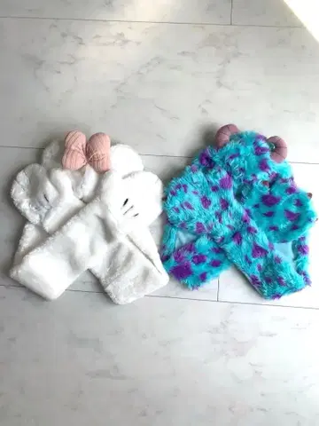 몬스터 주식회사 설리 팬캡 & 미니 팬캡 머플러