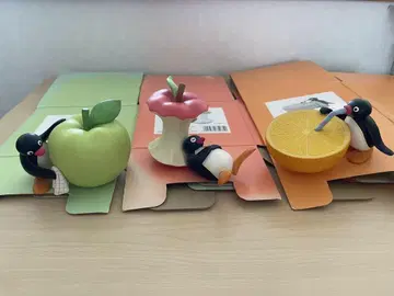 핑구 마스코트 폴리레진 파랑사과 애플 오렌지