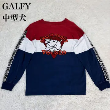 GALFY 갈피 티셔츠 긴팔 개 와펜