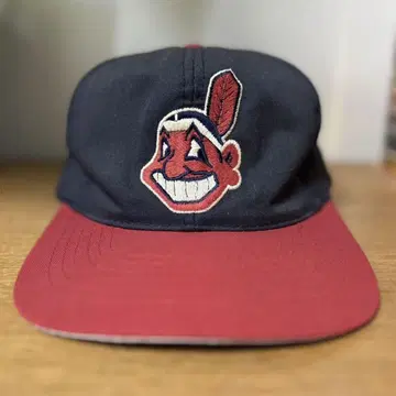 90s MLB 인디언스 캡 빈티지 페이드